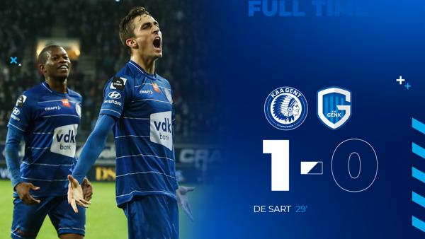 KAA Gent 1 - 0 KRC Genk 12-12-2021 - 18:30