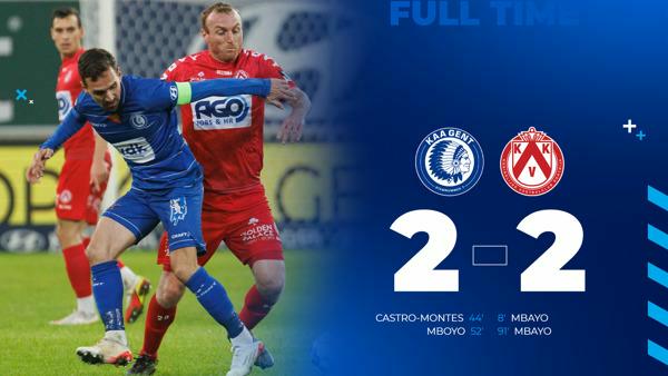 KAA Gent - KV Kortrijk 2-2 (2022)