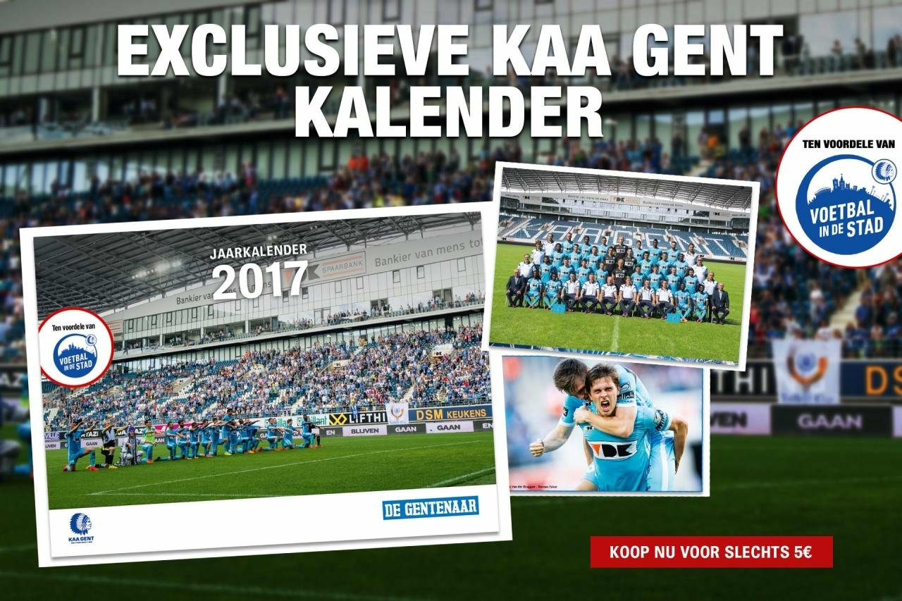 Voorrecht kogel Noodlottig Koop de KAA Gent kalender 2017 en steun Voetbal in de stad | KAA Gent  Website