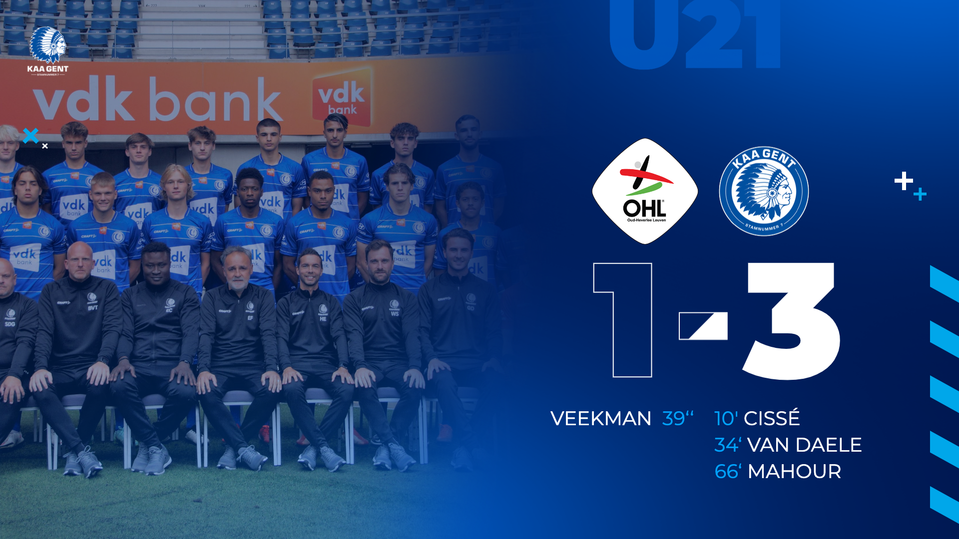 Beloften verslaan OH Leuven met 1-3