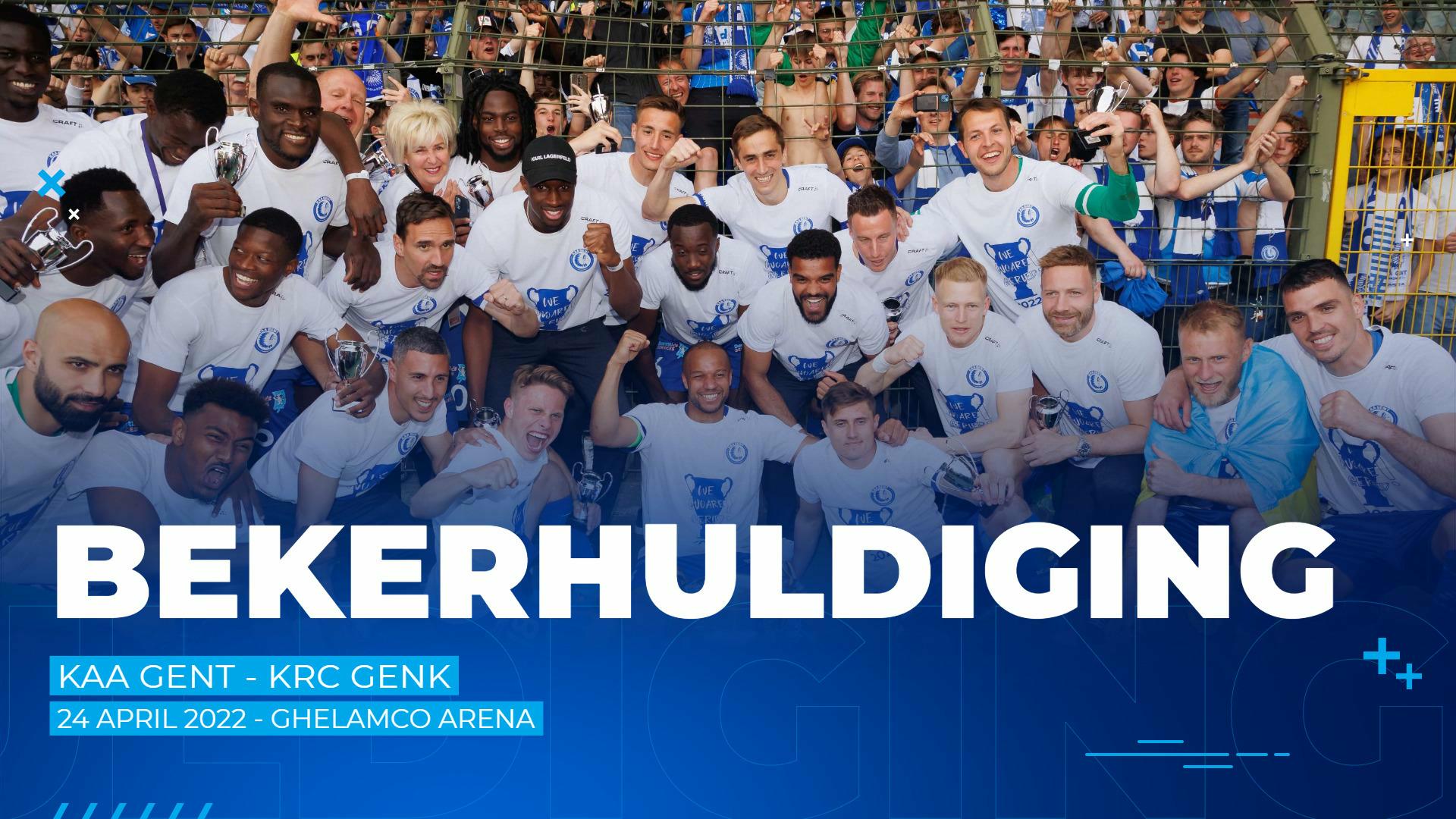 Bekerhuldiging tegen KRC Genk