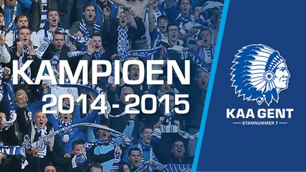 KAA Gent kroont zich tot landskampioen!!!