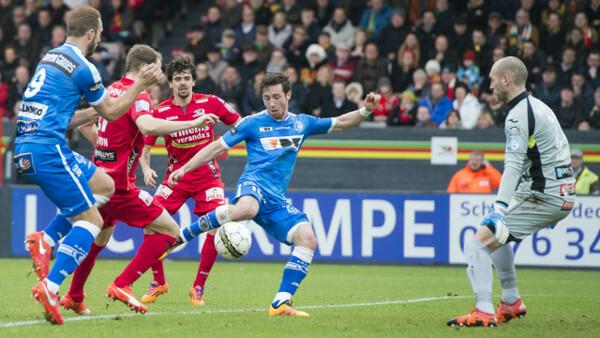 KAA Gent kopje onder in Oostende