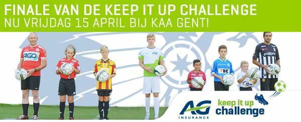 Vanavond finale van de AG Insurance Keep It Up Challenge