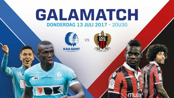 Galawedstrijd tegen OGC Nice op 13 juli