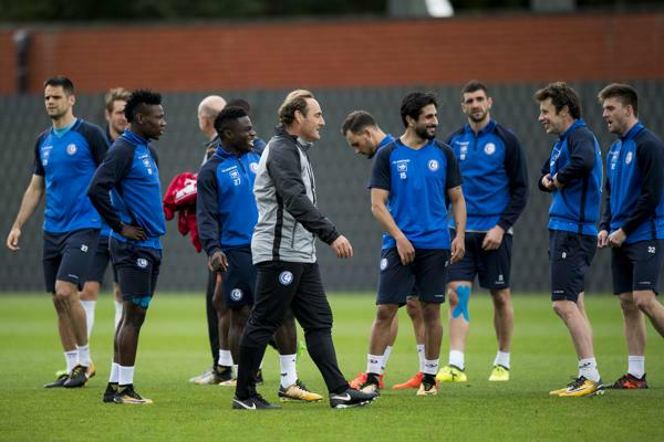 Eerste training met de internationals